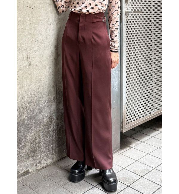 MURUA「サイドベルトパンツ【セットアップ着用可】」|その他|ボルドー