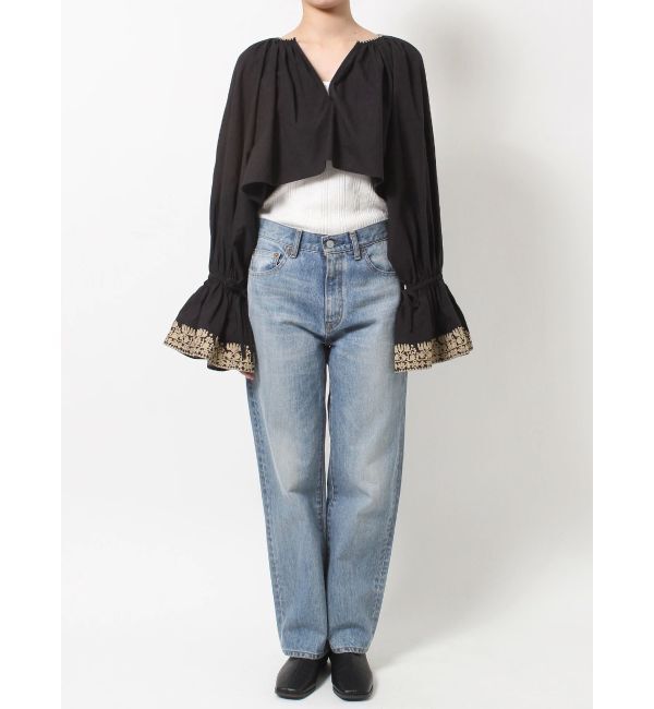 Ungrid「ショートエンブロイダリーブラウス」|シャツ・ブラウス|