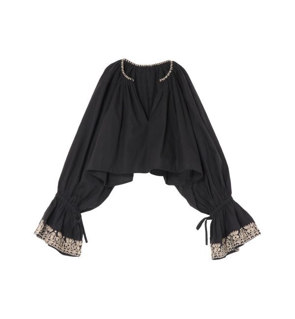 Ungrid「ショートエンブロイダリーブラウス」|シャツ・ブラウス|