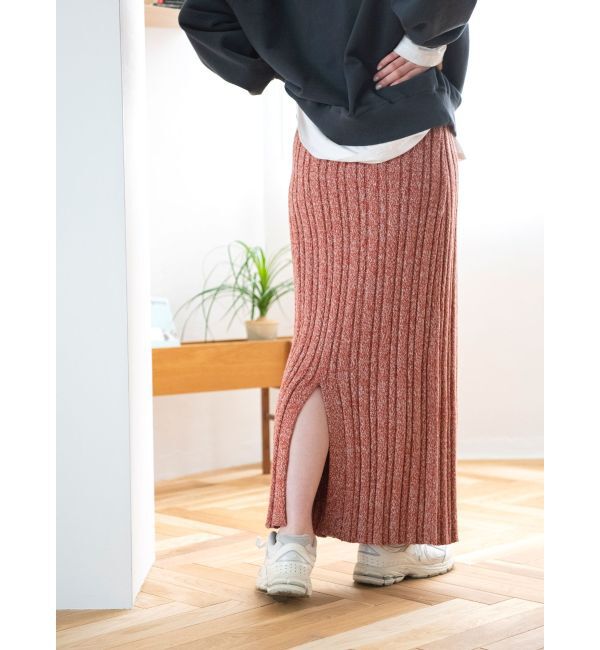 Ungrid「メランジリブニットスカート」|スカート|