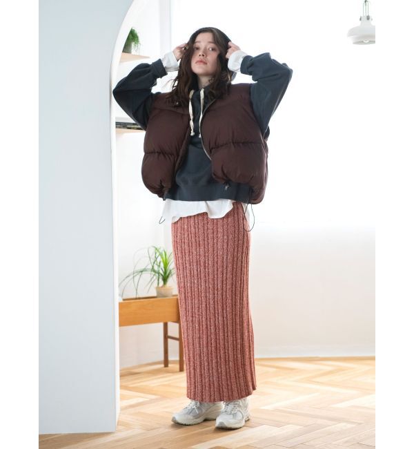 Ungrid「メランジリブニットスカート」|スカート|