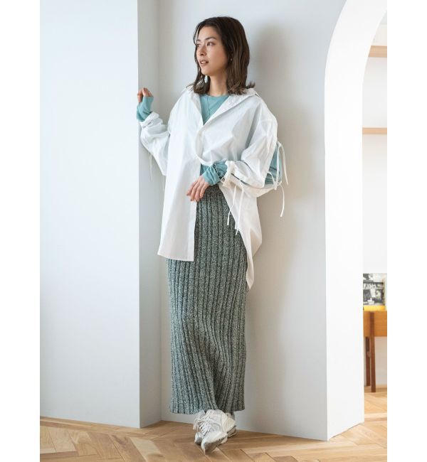 Ungrid「メランジリブニットスカート」|スカート|