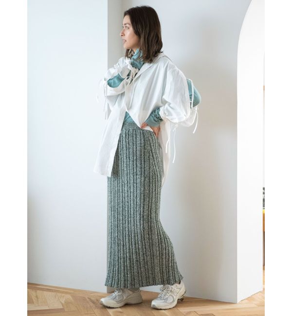 Ungrid「メランジリブニットスカート」|スカート|