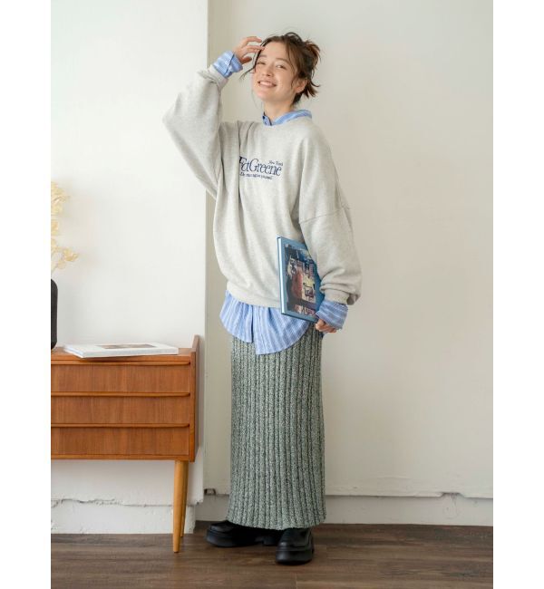 Ungrid「メランジリブニットスカート」|スカート|