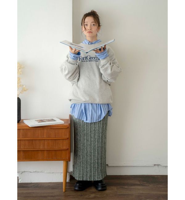 Ungrid「メランジリブニットスカート」|スカート|