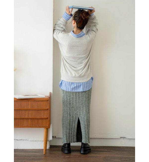 Ungrid「メランジリブニットスカート」|スカート|