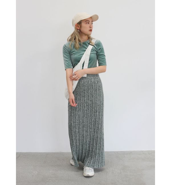 Ungrid「メランジリブニットスカート」|スカート|