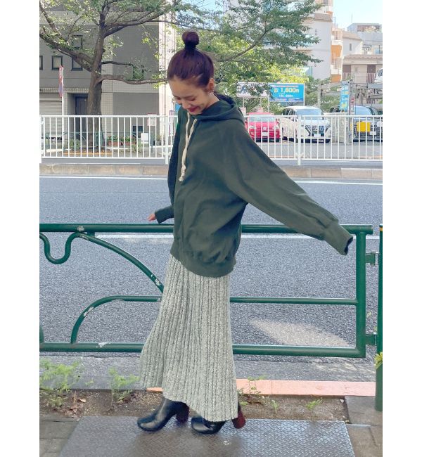 Ungrid「メランジリブニットスカート」|スカート|
