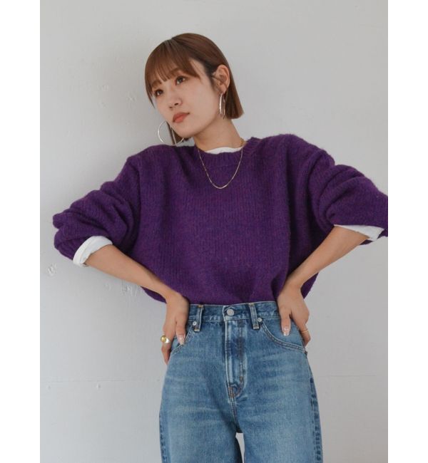Ungrid「カラーモヘア混ルーズニット」|ニット・セーター|
