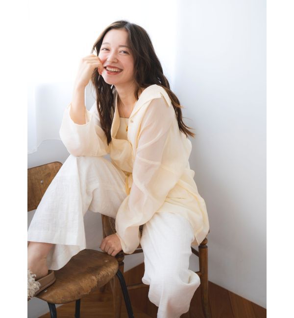 Ungrid「リネン混ルーズタックパンツ」|その他|