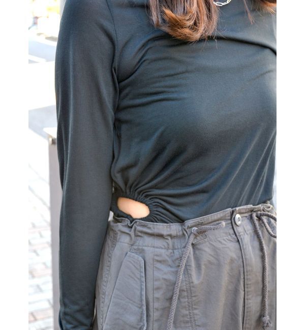 Ungrid「サイドオープンロングスリーブTee」|Tシャツ・カットソー|