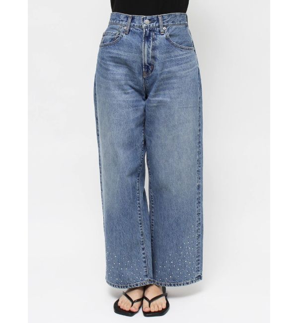 Ungrid「ビジューデザインルーズデニム」|デニム|