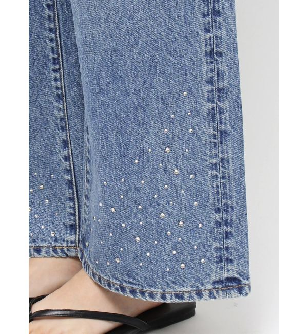 Ungrid「ビジューデザインルーズデニム」|デニム|