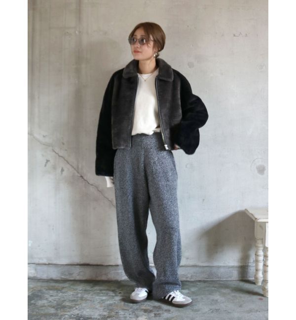 Ungrid「メランジニットルーズパンツ」|その他|