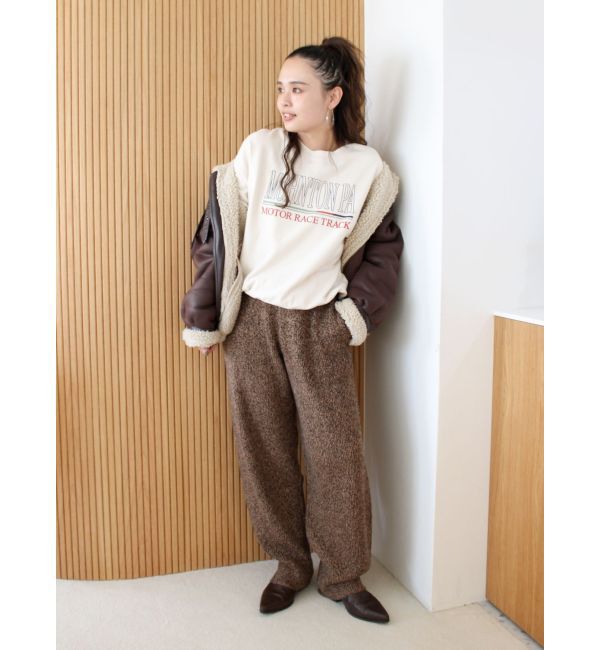 Ungrid「メランジニットルーズパンツ」|その他|