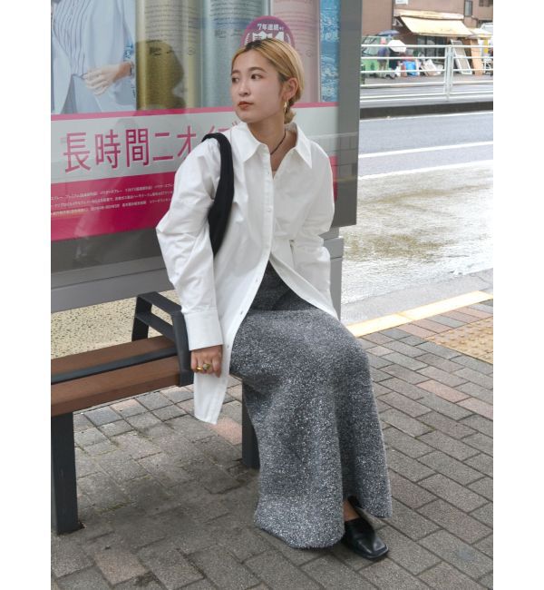 Ungrid「ラメニットアイラインスカート」|スカート|