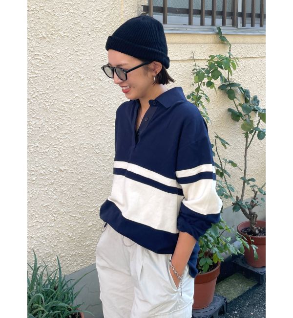 Ungrid「バイカラーポロシャツ」|ポロシャツ|