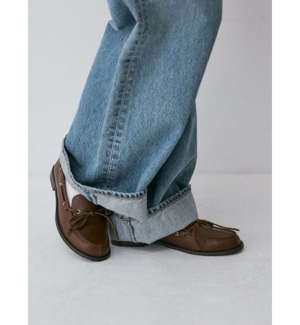 Ungrid「フェイクレザーデッキシューズ」|その他|