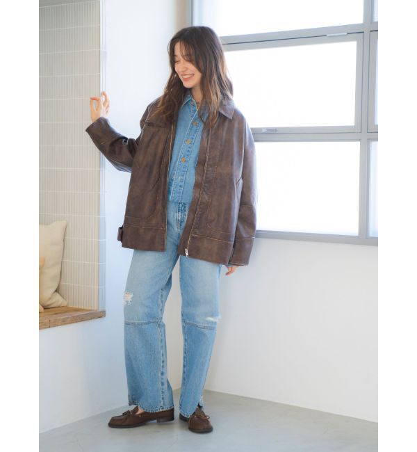 Ungrid「フェイクレザーデッキシューズ」|その他|