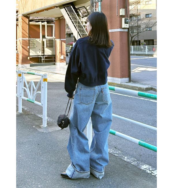 Ungrid「スリットデザインショートスウェット」|スウェット・ジャージ|