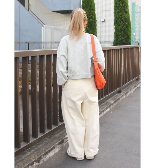 Ungrid「スリットデザインショートスウェット」|スウェット・ジャージ|