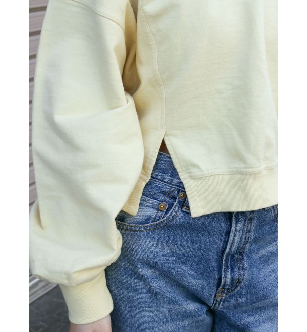Ungrid「スリットデザインショートスウェット」|スウェット・ジャージ|
