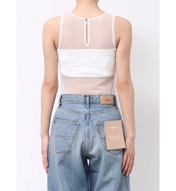 Ungrid「【Htage】チュールデザインボディスーツ」|タンクトップ|