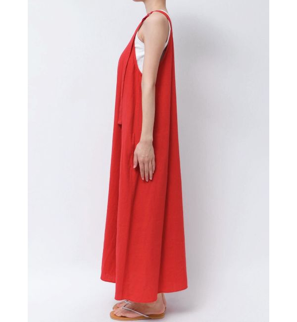 Ungrid「リネン混ショルダーデザインキャミワンピース」|ワンピース|