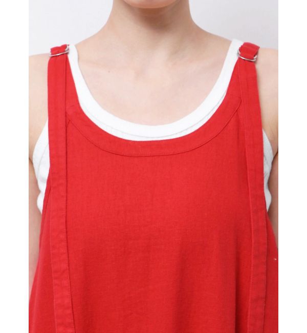 Ungrid「リネン混ショルダーデザインキャミワンピース」|ワンピース|