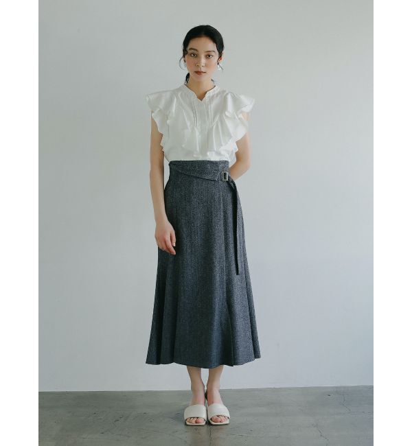LAGUNAMOON「ウエストラペルツイードマーメイドスカート」|スカート|