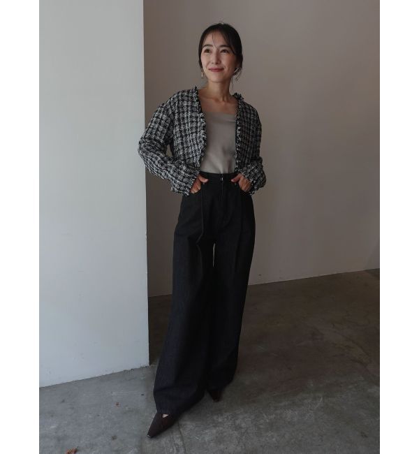 LAGUNAMOON「テープヤーンツイードジャケット」|その他|