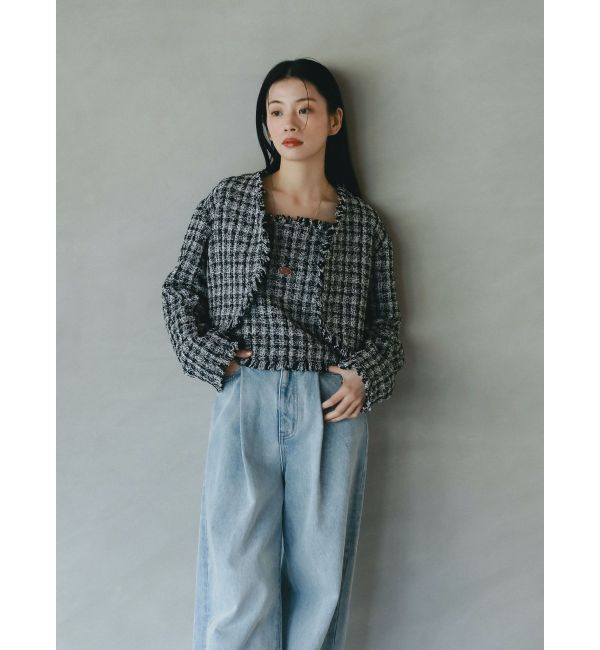 LAGUNAMOON「テープヤーンツイードジャケット」|その他|
