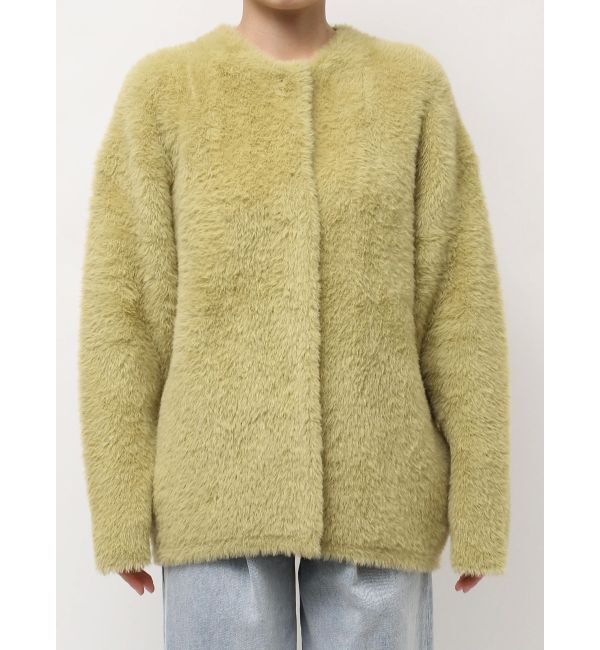 LAGUNAMOON「【REVIVAL】ミニシャギーセッケツニットカーデ」|カーディガン|