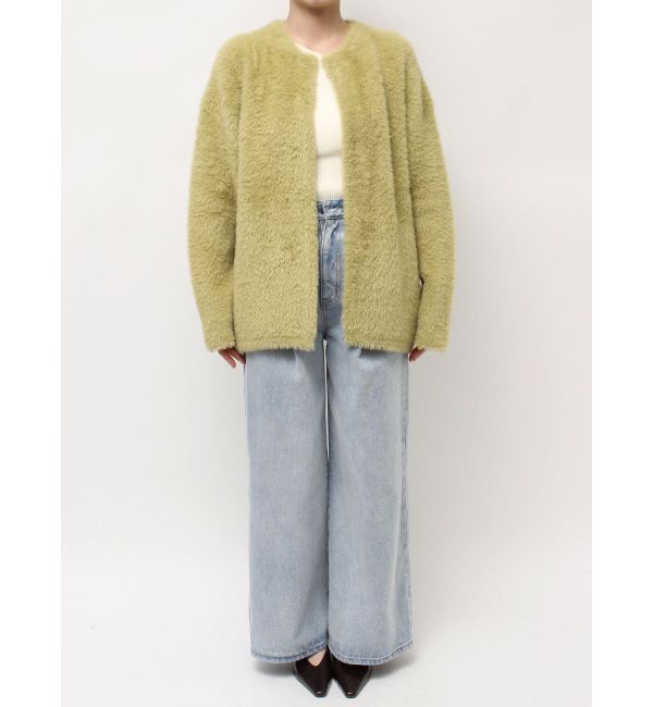 LAGUNAMOON「【REVIVAL】ミニシャギーセッケツニットカーデ」|カーディガン|