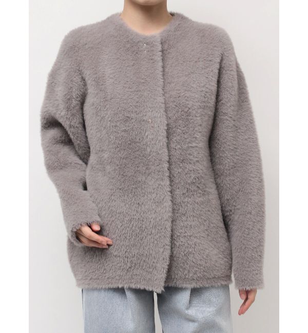 LAGUNAMOON「【REVIVAL】ミニシャギーセッケツニットカーデ」|カーディガン|