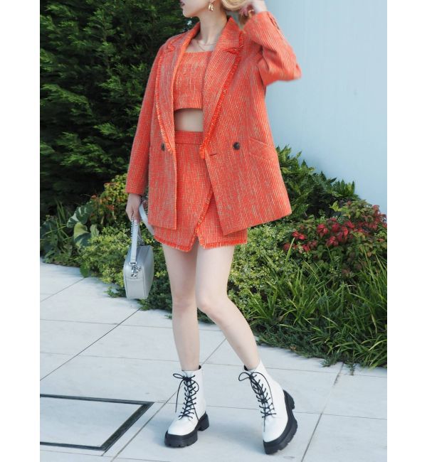 EVRIS「ツイードミニスカート【セットアップ着用可能】」|スカート|