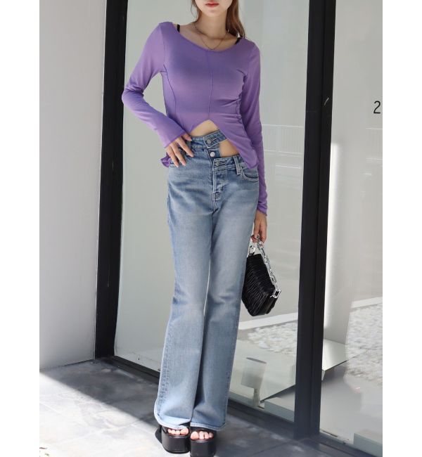 EVRIS「シアーカットワークトップス」|Tシャツ・カットソー|