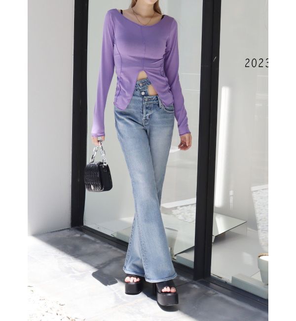 EVRIS「シアーカットワークトップス」|Tシャツ・カットソー|