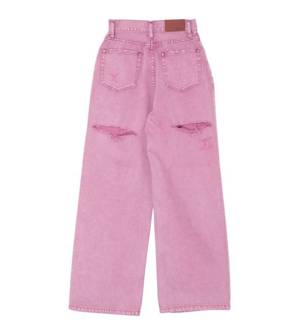 EVRIS「BACKスラッシュワイドデニムパンツ」|デニム|