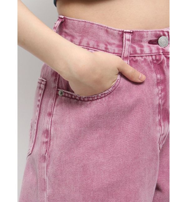 EVRIS「BACKスラッシュワイドデニムパンツ」|デニム|