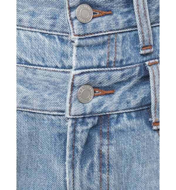 EVRIS「ダブルウエストワイドデニムパンツ」|デニム|