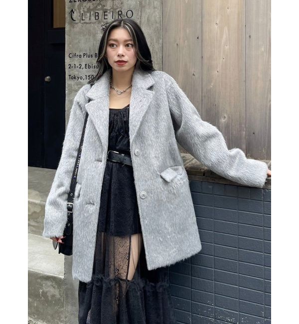 EVRIS「シャギーオーバーサイズジャケット」|テーラードジャケット|