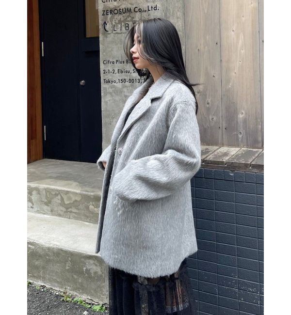 EVRIS「シャギーオーバーサイズジャケット」|テーラードジャケット|