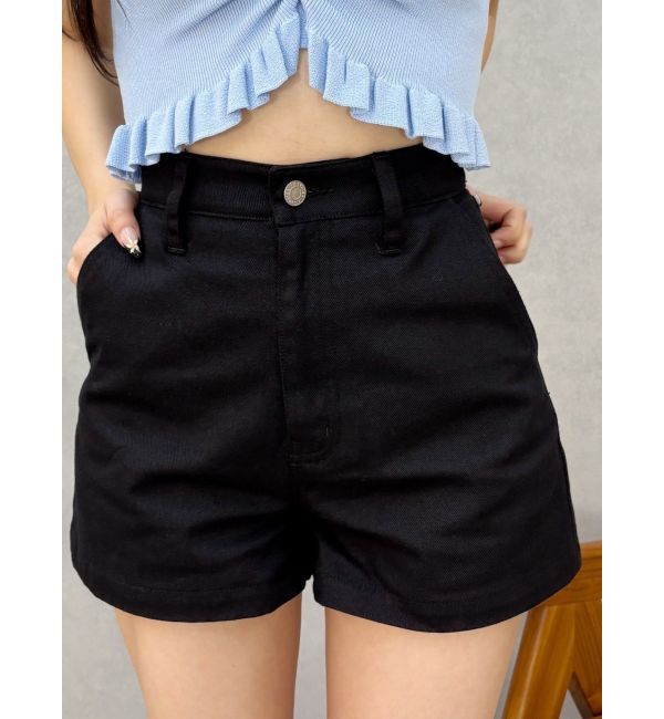 EVRIS「ツイルショートパンツ」|その他|ブラック