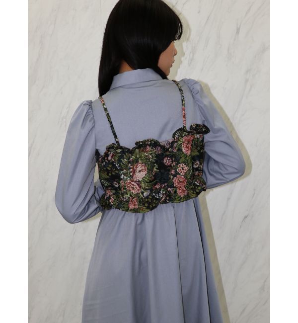 jouetie「ゴブランビスチェシャツワンピース」|ワンピース|