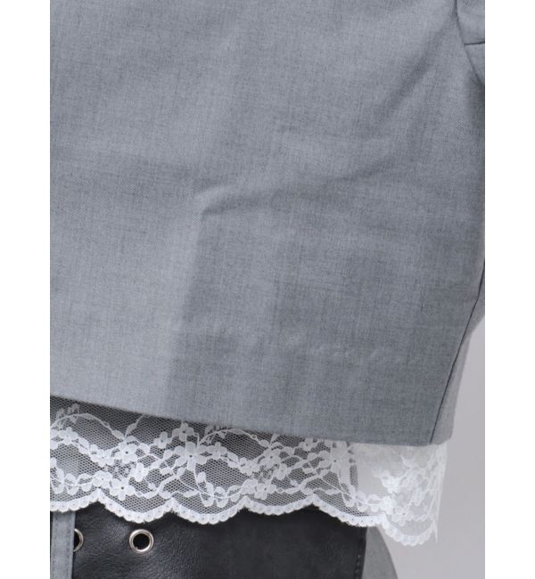 jouetie「ヘムレースショートジャケット【セットアップ対応】」|テーラードジャケット|