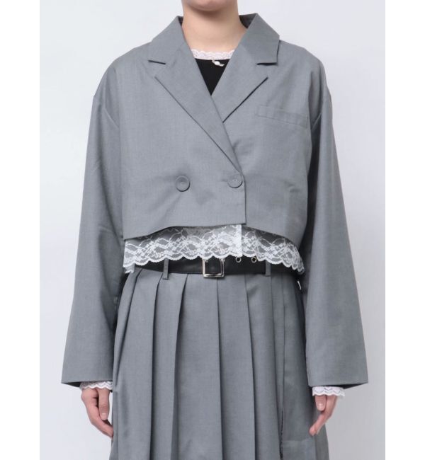 jouetie「ヘムレースショートジャケット【セットアップ対応】」|テーラードジャケット|