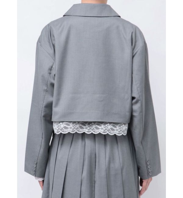 jouetie「ヘムレースショートジャケット【セットアップ対応】」|テーラードジャケット|