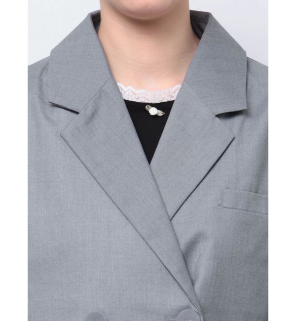 jouetie「ヘムレースショートジャケット【セットアップ対応】」|テーラードジャケット|