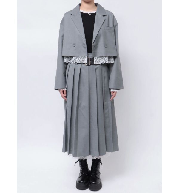 jouetie「ヘムレースショートジャケット【セットアップ対応】」|テーラードジャケット|